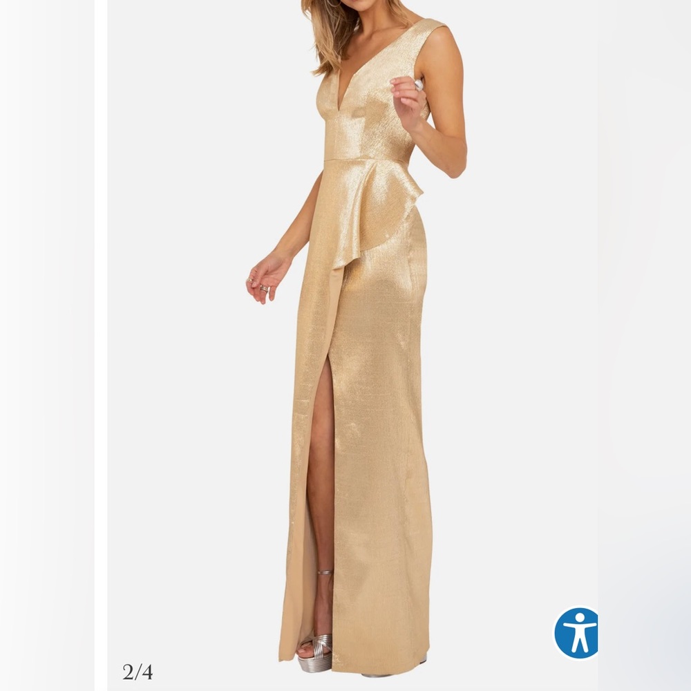 Black Halo Eve GoldHendricks Gown